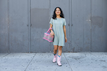 Portrait of young woman shot outdoors