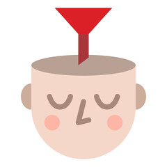 thinking mind human smart icon