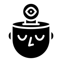 futuristic mind human horoscope icon