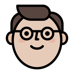 sunglass man smile profile icon