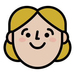 woman avatar face profile icon