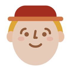 face smile profile boy icon