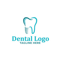 Dental implant logo template