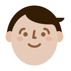 man face smile profile icon