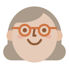 woman avatar face smile icon