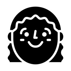 girl avatar female smile icon