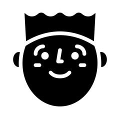 guy face smile profile icon