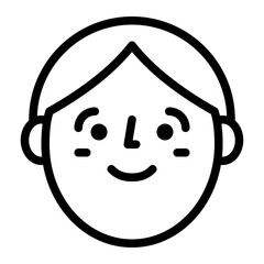 avatar man happy smile icon