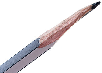 pencil close up on the white background 