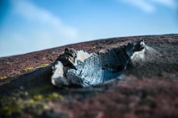 Scrape from a bullet on a Bunker