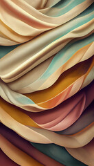 Creamy colors, seamless textile full-drop repeated surface pattern, repeat patterns, geometric. Abstract background in creamy pastel colors, alcohol ink art, undulating fabric. Digital illustration