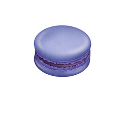 French macaroon on transparent background 