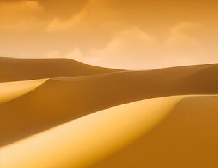 Ai generated digital art of a desert hills at sunrise