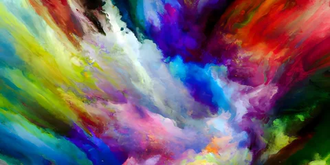Foto auf Acrylglas Gemixte farben bunter Splash-Hintergrund