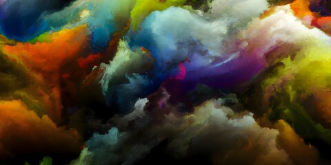Obraz na płótnie Canvas Abstract clouds of color smoke colorful texture background.