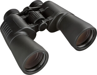Black Binoculars - Isolated - obrazy, fototapety, plakaty