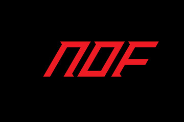 NOF LETTER and ALPHABET LOGO DESIGN