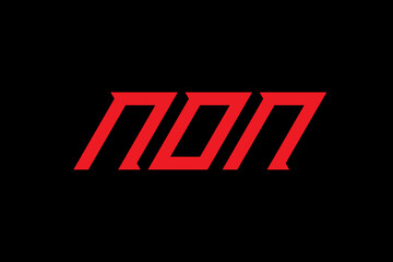 NON LETTER and ALPHABET LOGO DESIGN