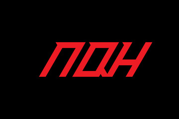 NQH LETTER and ALPHABET LOGO DESIGN