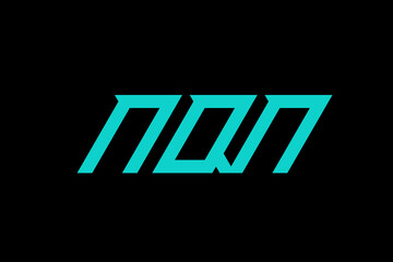NQN LETTER and ALPHABET LOGO DESIGN