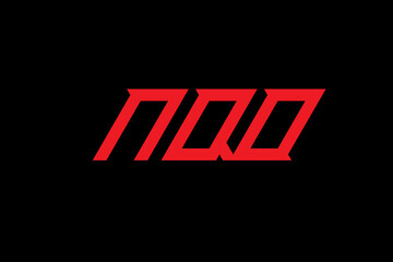 NQO LETTER and ALPHABET LOGO DESIGN