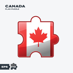Canada Flag Puzzle