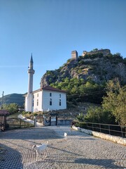Vertical shot of the mosque in Prijepolje