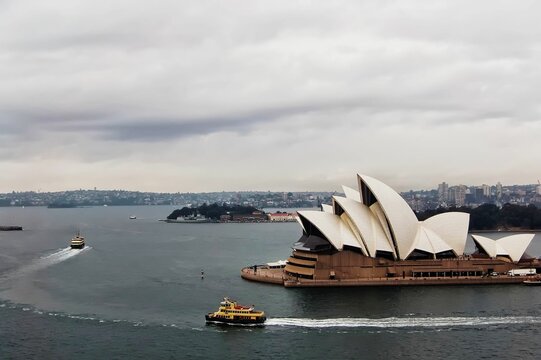 The View Of Sydney Opera House From The Sydney Harbour Bridge