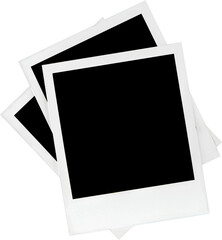 Three Blank Polaroid Frames - Isolated