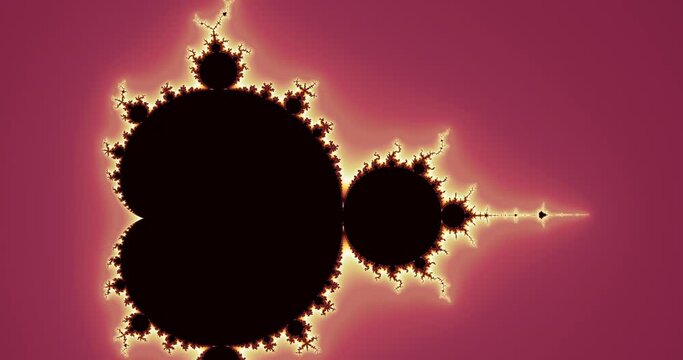 Computer animation of a mandelbrot fractal