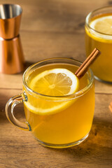 Boozy Warm Holiday Hot Toddy Cocktail