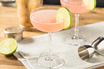 Boozy Refreshing Pink Cosmopolitan Cocktail