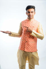 young indian man on traditional wear