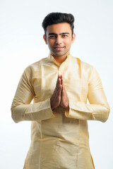 young indian man on traditional wear