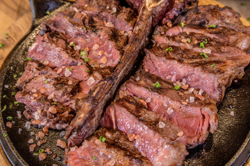 Typical colombian food and drinks, meats medium term