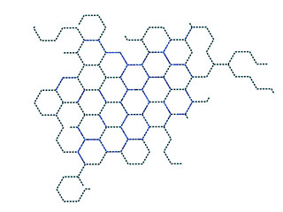 sphere network structure - abstract design connection design