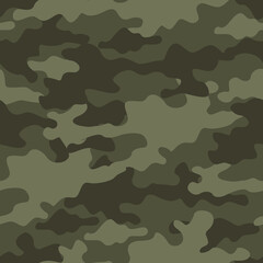 Seamless military camouflage. Vector design for textile and vinyl prints. Vector image.