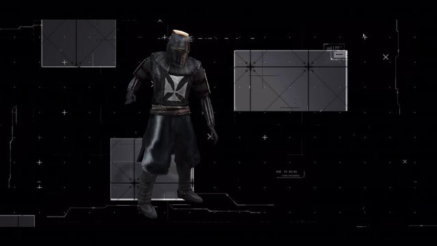 animation  -   Knight Templar prepares for battle stuck in the future