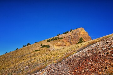 Deseret Peak Wilderness Stansbury Mountains by Oquirrh Mountain Range Rocky Mountains, Utah. United States.