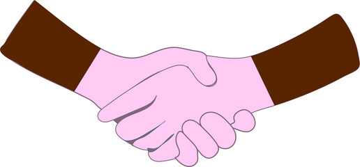 Collaboration in medicine. Doctors shaking hands. Hands in latex gloves. greeting doctors and chemists.