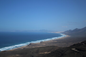 Fototapeta na wymiar Landscape of Cofete in Fuerteventura