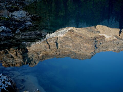 Reflection in the water at Templeton Lake