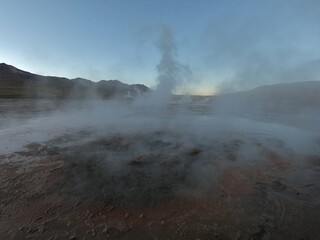 geyser in park national park