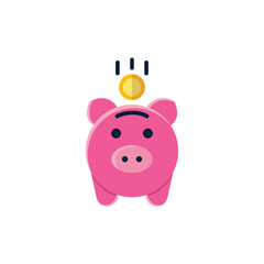 piggy bank icon design vector template