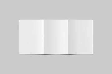 Minimalist a5 trifold brochure mockup