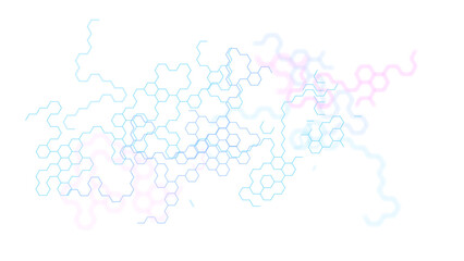 Neural network concept. Connected cells with links.