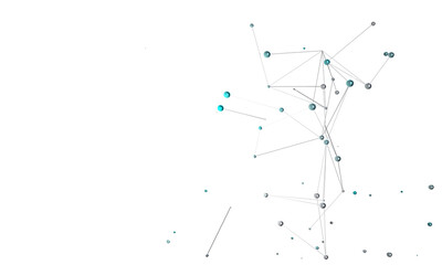 sphere network structure - abstract design connection design