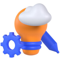 Design thinking 3D icon