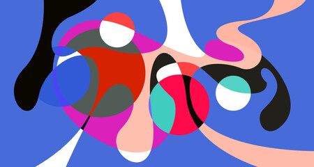 Vector colorful abstract psychedelic liquid and fluid background pattern