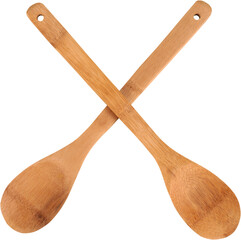 Crossed Wooden Spoons - Isolated